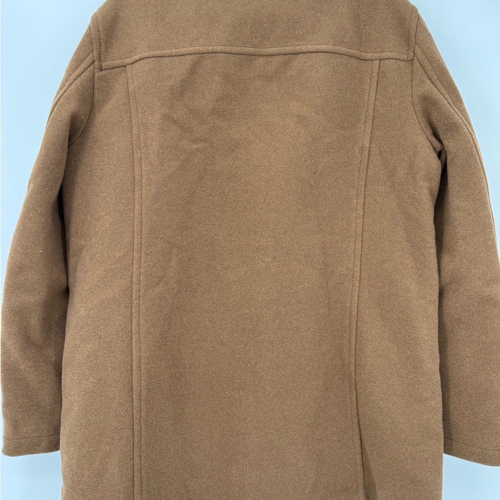 Cole Haan Signature Beige Tan Men’s Pea Coat Size Large - Picture 9 of 13